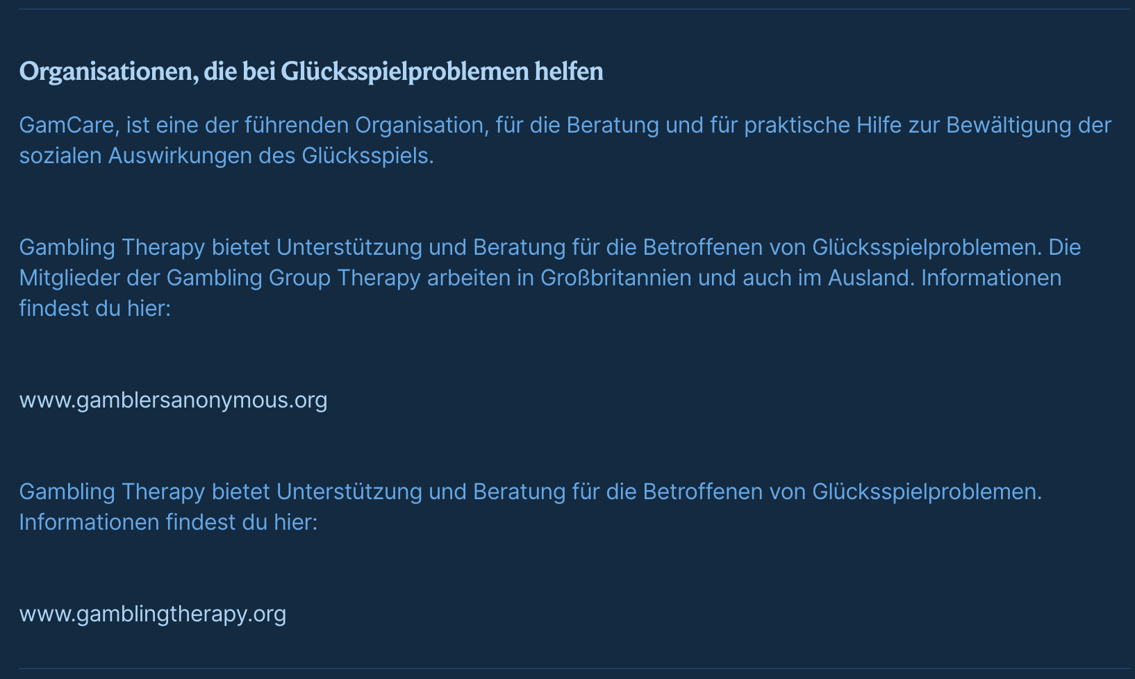 Verantwortungsvolles Spielen bei AquaWin Casino Deutschland